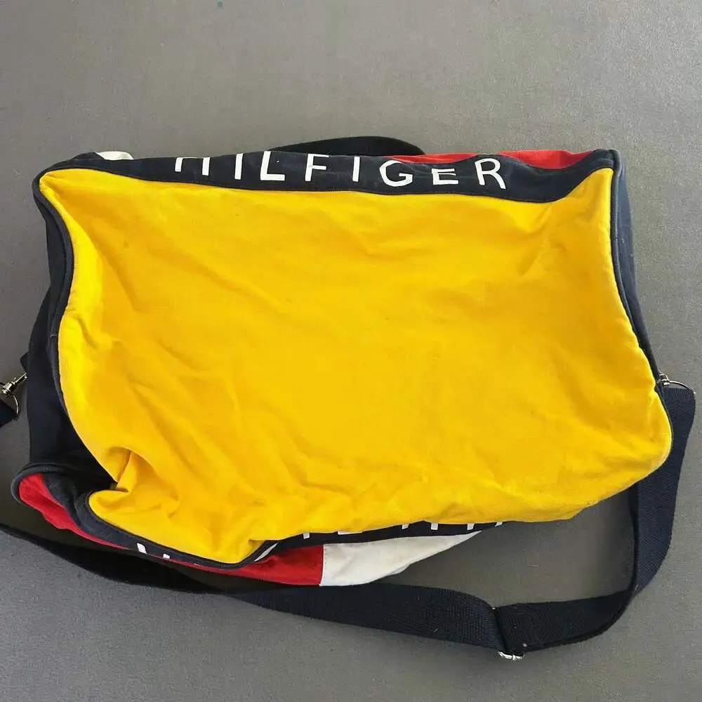 Vintage Tommy Hilfiger Colorblock Canvas Duffle Bag